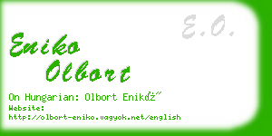 eniko olbort business card